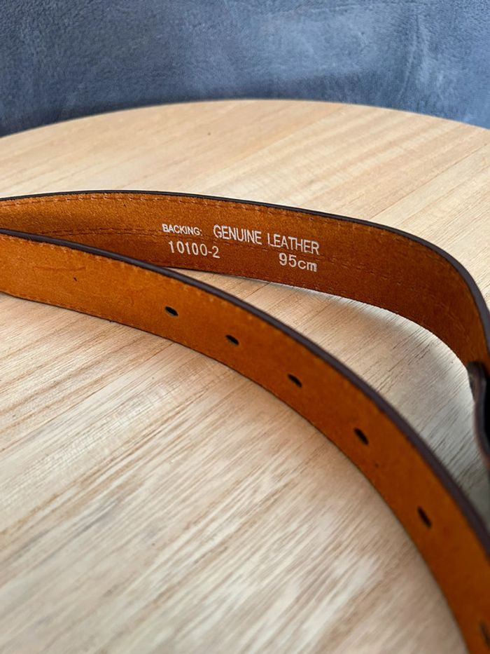 Ceinture véritable cuir 95cm neuve avec étiquette - photo numéro 4