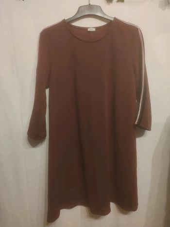 Robe bordeau à manches trois quarts T. L _ Pimkie
