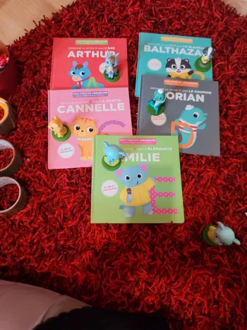 Mon premier abecedaire lot de 5 livres et figurines