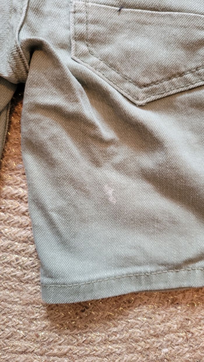 Short jean vert - photo numéro 3