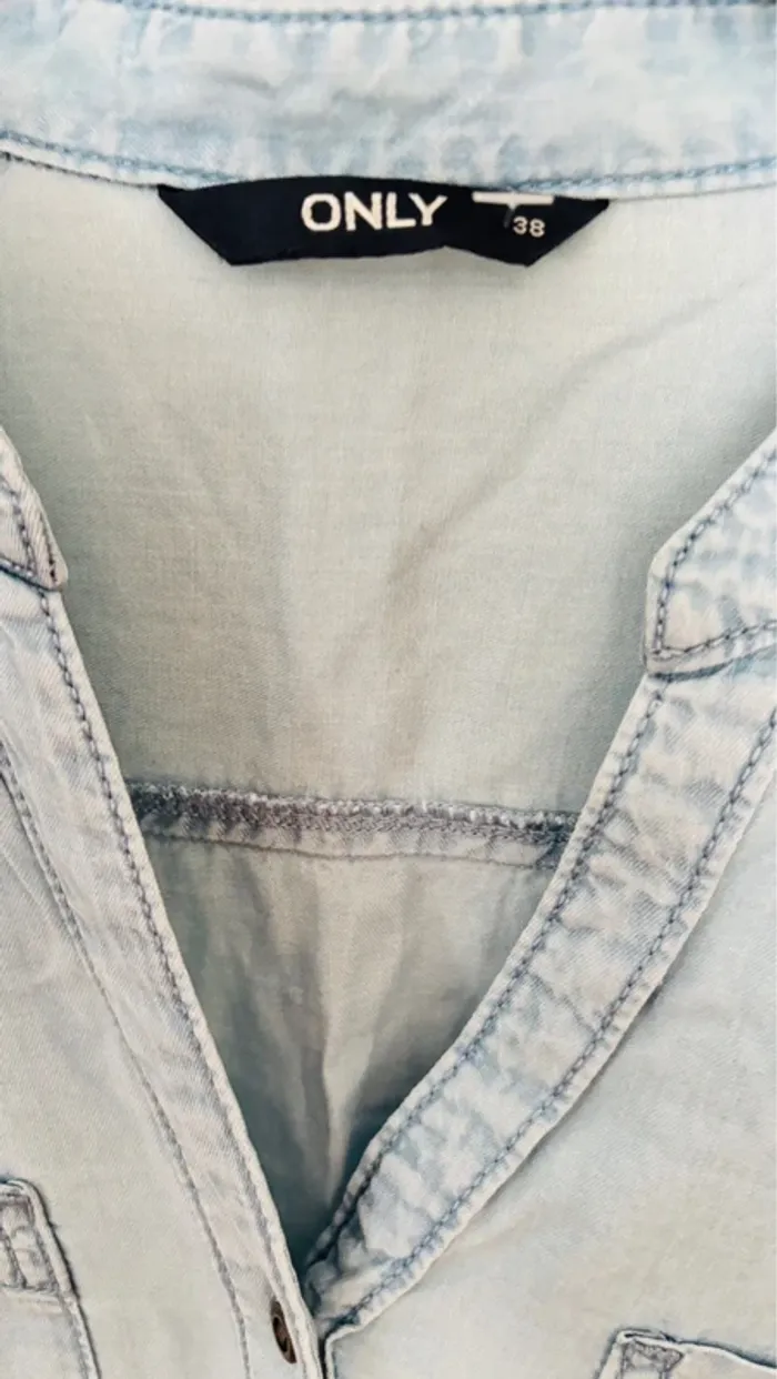 Robe chemise effet jeans - photo numéro 3