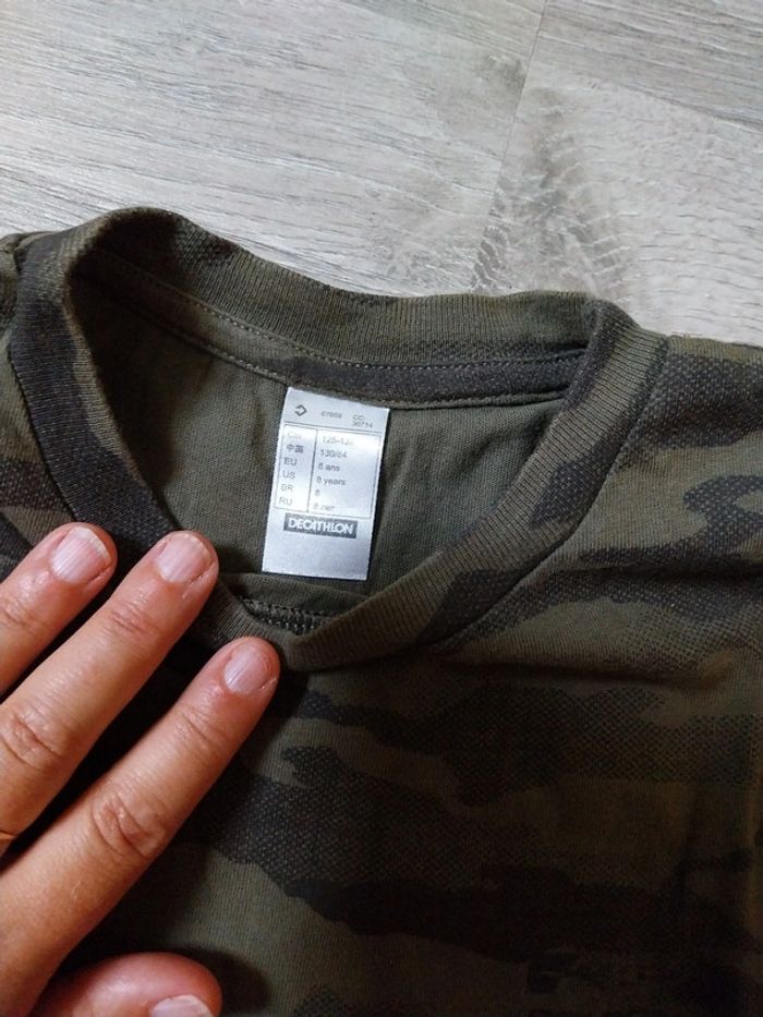 Tee shirt solognac garçon 8 ans - photo numéro 2