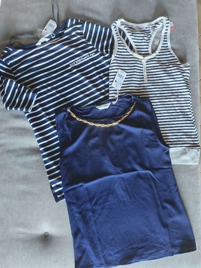 Lot de 3 hauts Naf Naf neufs