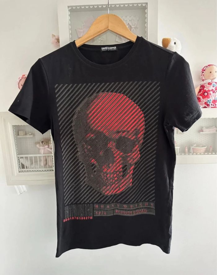 Tee-shirts tête de mort strass - photo numéro 6