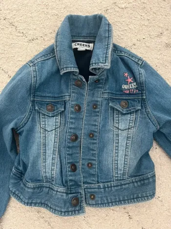 Veste en jeans petite fille