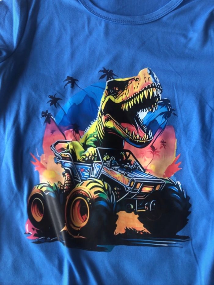 T shirt shein dinosaure 6 ans - photo numéro 2