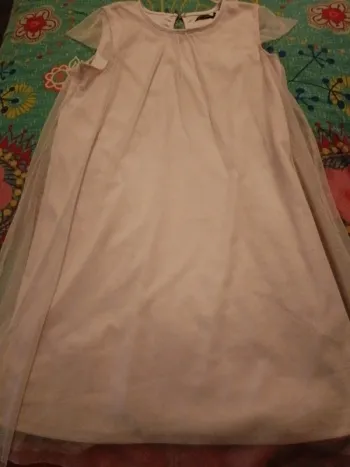 Robe in extenso 12 ans voilage rose