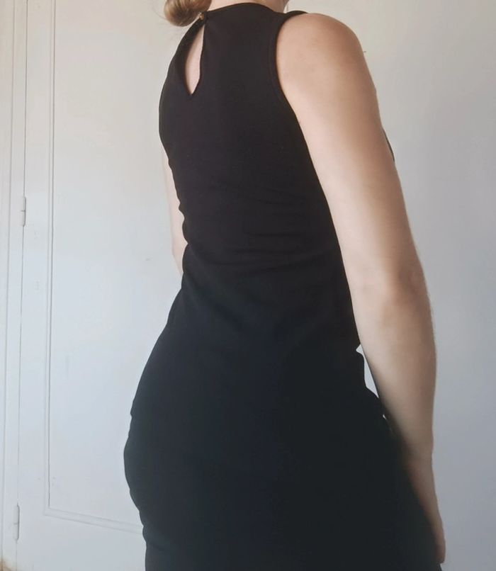 haut top femme y2k 90 2000 taille s 36 m 38 noir argenté haut perlé - photo numéro 7