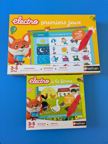 Lot " électro premiers jeux" et  "à la ferme " NEUFS