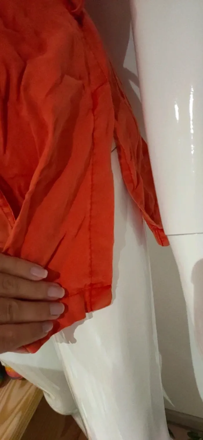 Petit haut orange vintage, taille 40 - photo numéro 10