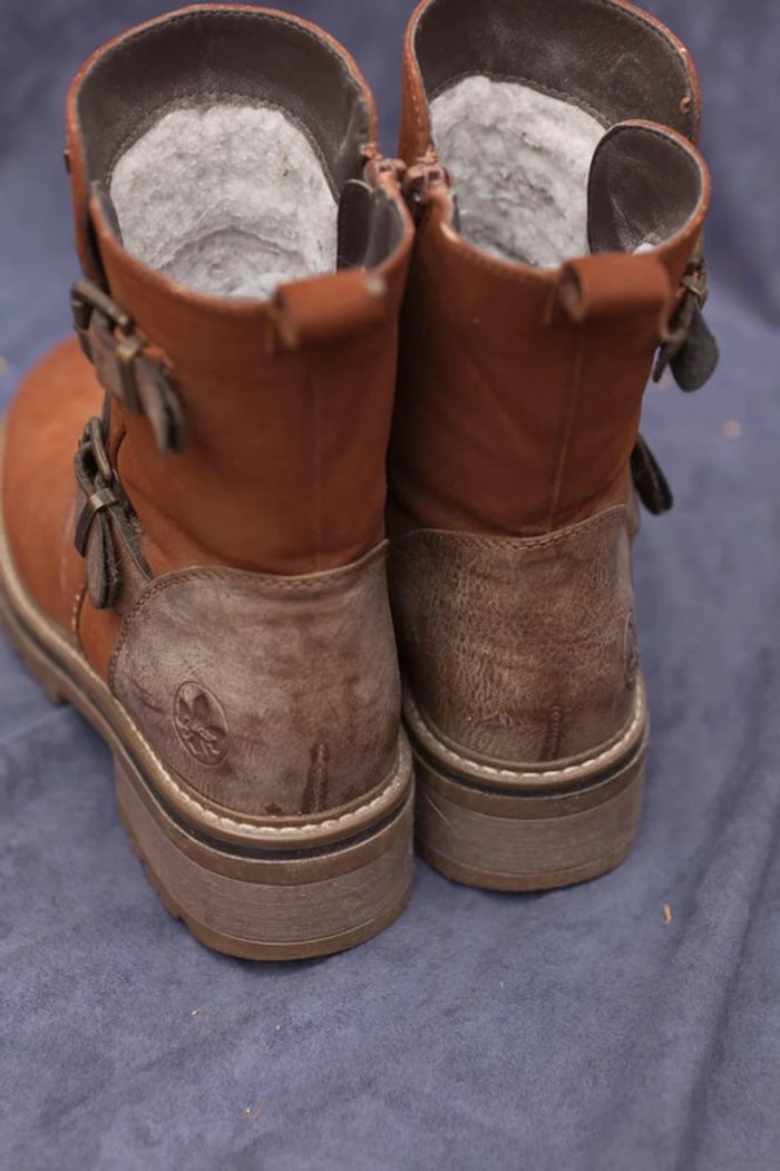 Bottines marrons fourrées RIEKER - photo numéro 4