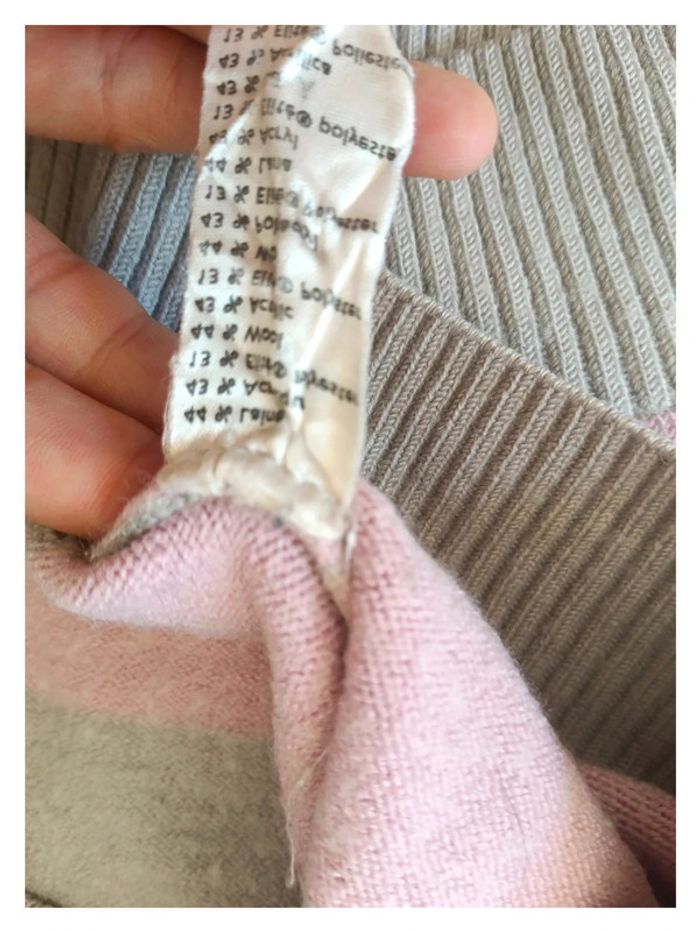 Pull Lacoste pastel à rayures multicolores - vintage doux et cosy -- - photo numéro 6