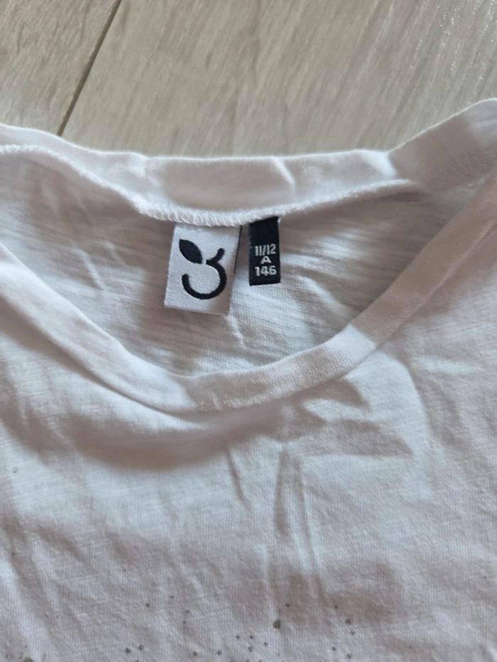 Tee shirt fille 3 pommes 11/12 ans 146 cm - photo numéro 2