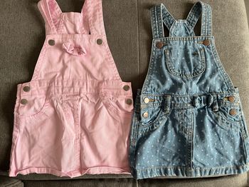 Robes salopettes jean 6 mois