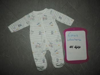 pyjama in extenso taille 6 mois