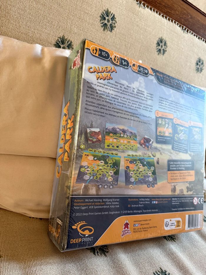 NEUF sous blister Jeu de société Caldera Park parc national Deep Print Super Meeple - photo numéro 3