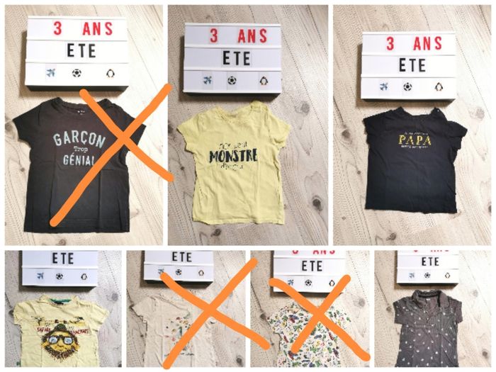 Lot 7 tee-shirt manche courte - photo numéro 7