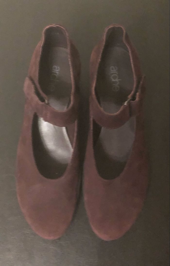 Chaussures prunes »Arche »à talons - photo numéro 4