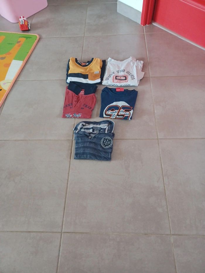Lot de tee-shirts manches longues pour garçon - photo numéro 2