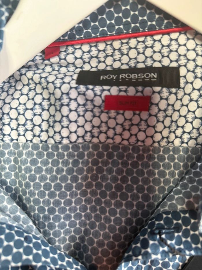 Roy Robson - Chemise à motifs, Bleu, taille L - photo numéro 3
