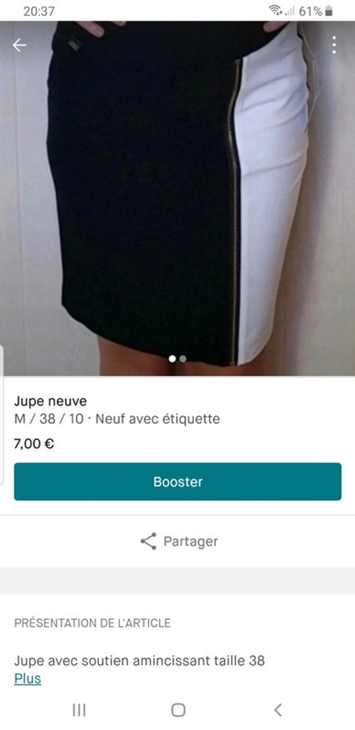 Tres belle jupe neuve taille 38 - photo numéro 3