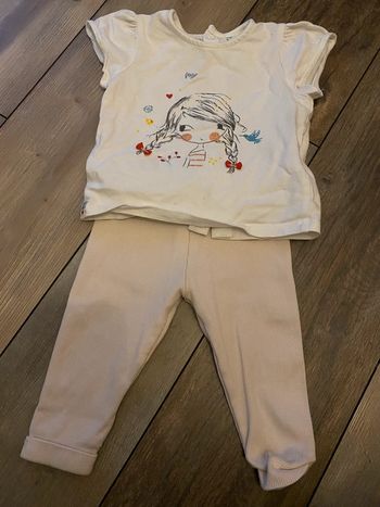 Ensemble fille 9 mois TAO / sucre d’orge