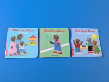 3 livres souples Petit ours Brun