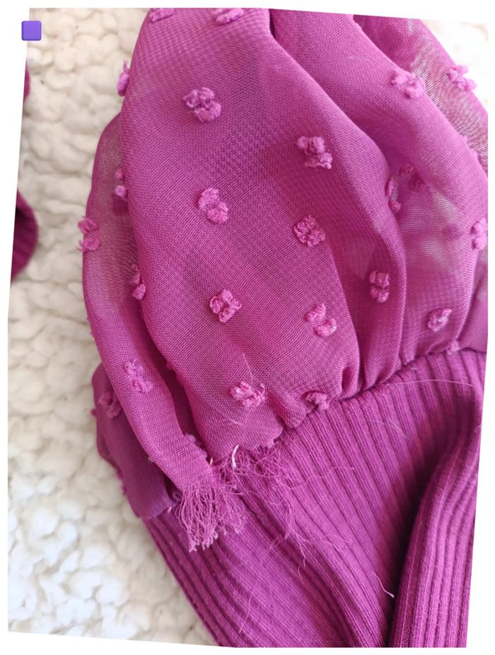Haut violet manches longues Tiffosi XS vintage sexy - photo numéro 8
