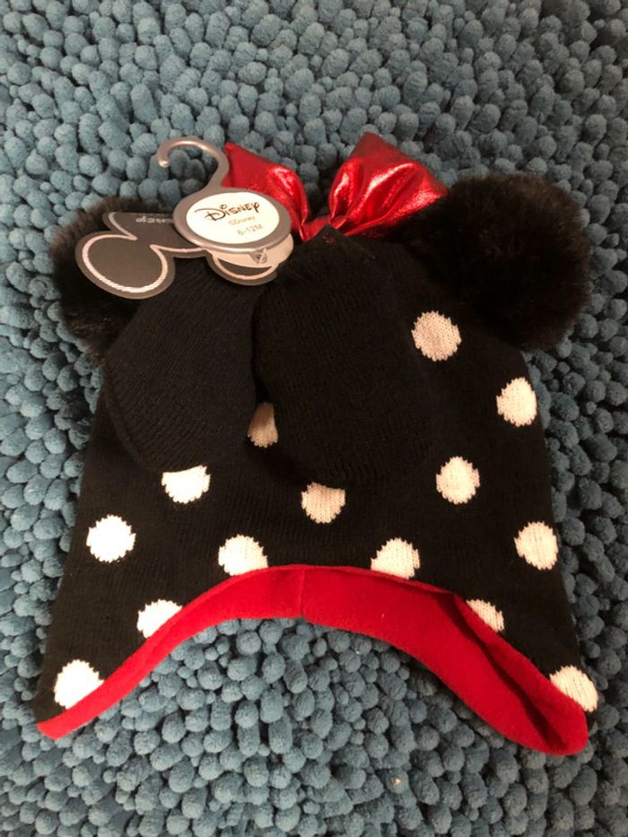 Lot bonnet paire de moufles minnie - n e u fs - photo numéro 2
