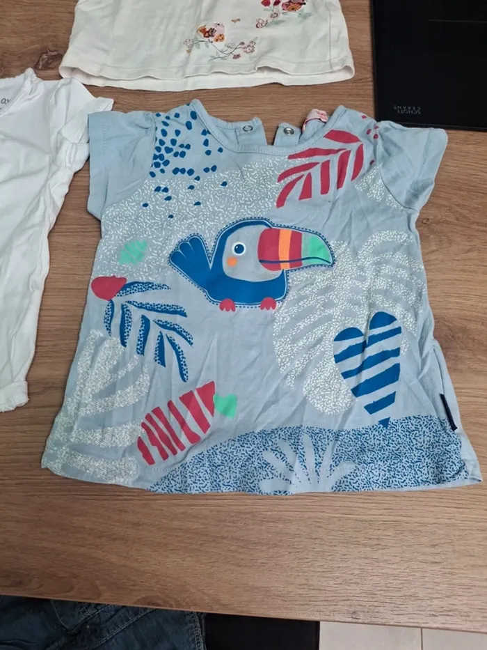 Lot de 3 tee shirt été fille 18 mois - photo numéro 2
