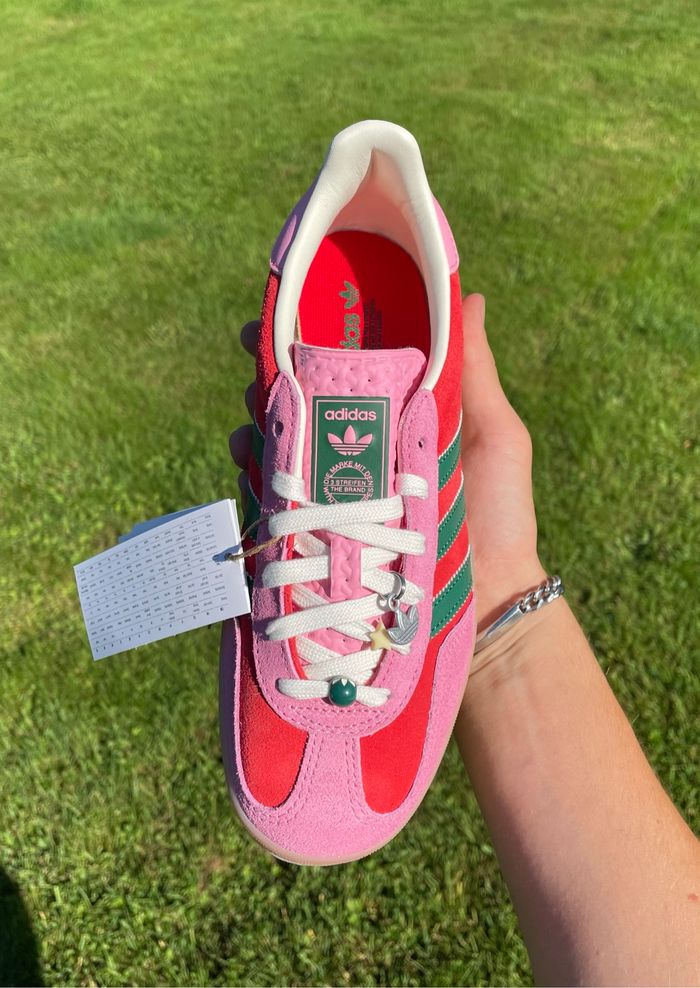 Adidas Originals Gazelle Better Scarlet Bliss Pink Dark Green - 38 - photo numéro 5