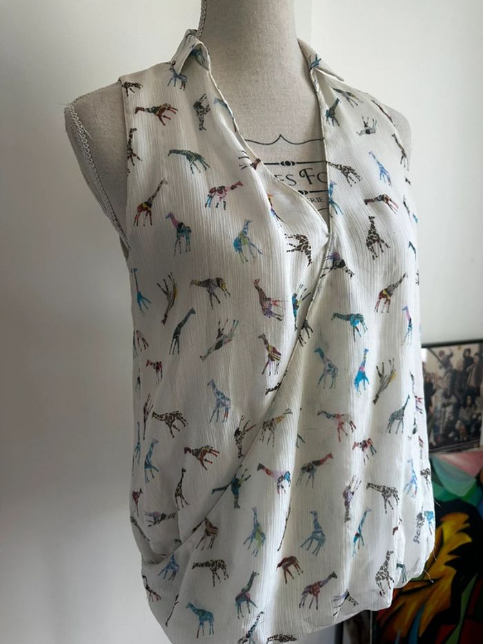 👚 Petit haut cache-cœur ZARA – taille S 🦒 - photo numéro 2