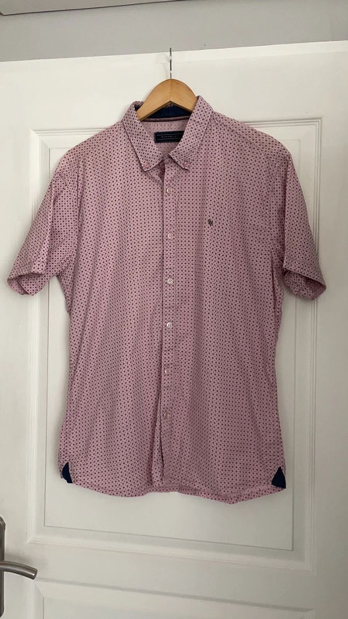 Chemise manche courte rose taille L