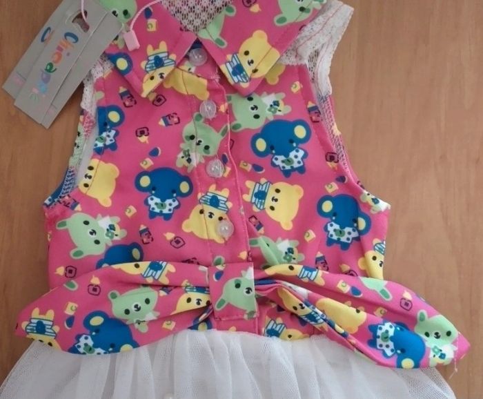 Robe sans manches Neuve avec étiquette 6 mois fille Chicaprie - photo numéro 4