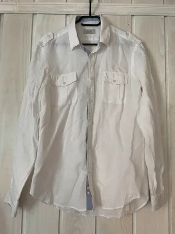 Chemise blanche 100% lin - Zara Man - M