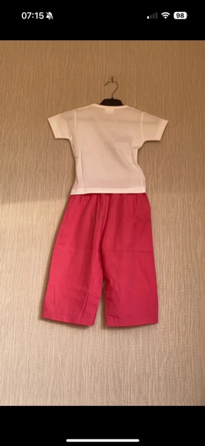 Ensemble rose et blanc 2 ans de bon matin - photo numéro 2