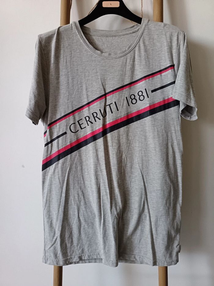 T-shirt gris Cerruti