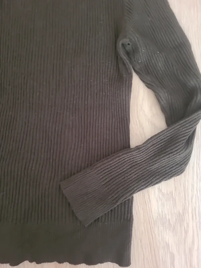 Pull col roulé kaki - photo numéro 2