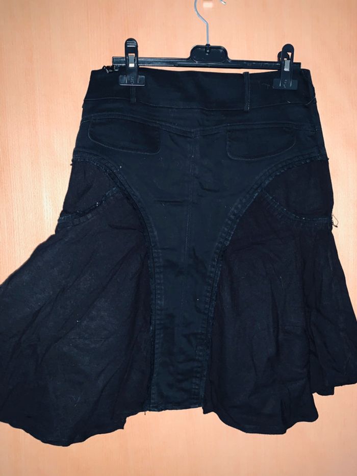 Jupe noire morgan taille 36 avec ceinture - photo numéro 3