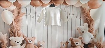 Haut fille manche longue blanc côtelé H&M 6 9 mois