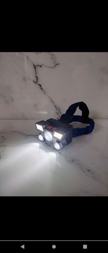 Lampe frontale LED ultra puissante rechargeable – multi modes