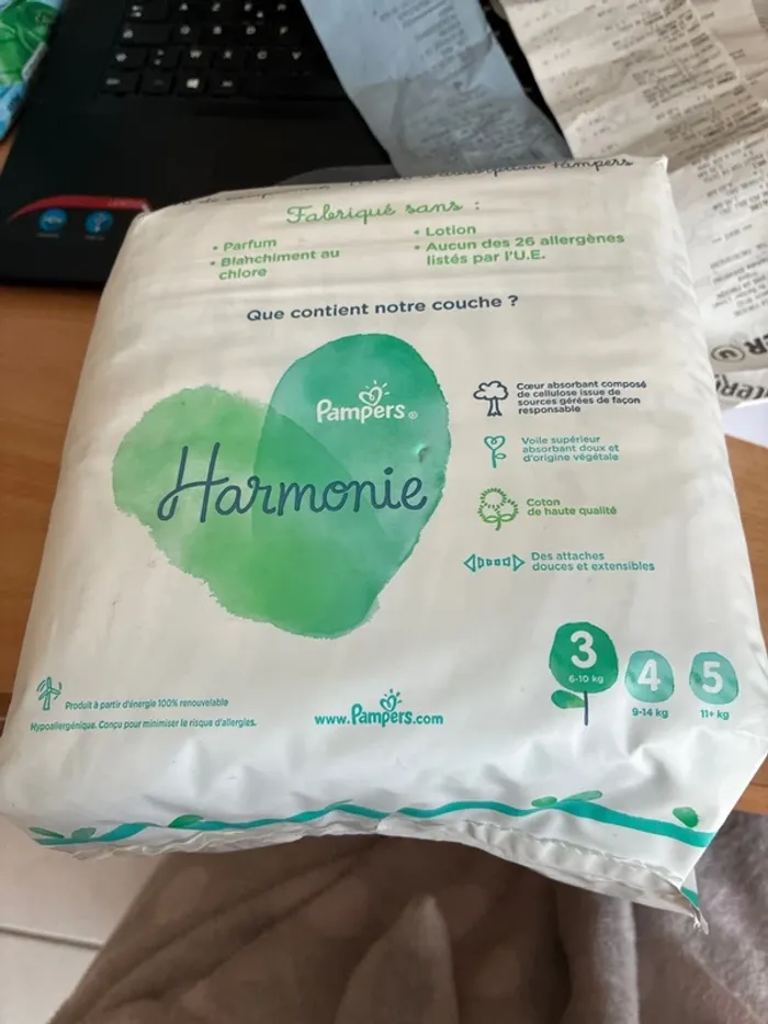 Couche Pampers harmonie - photo numéro 2