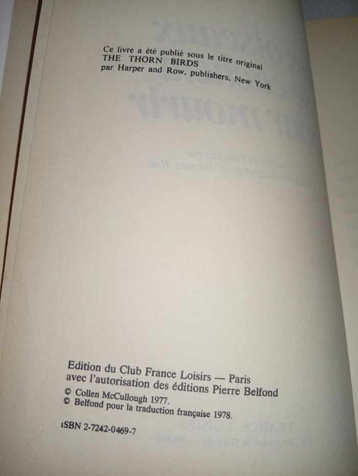 📚 édition collector rare les oiseaux se cachent pour mourir seulement 8 eur 📚 - photo numéro 5