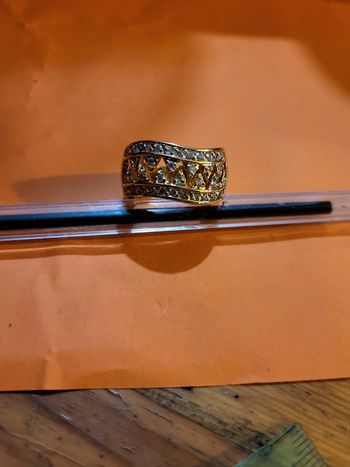 Bague Strass et dent Taille 56