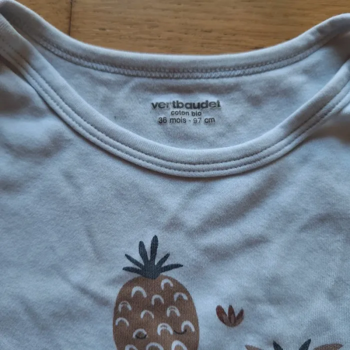 Lot de 5 bodies manches longues bébé emmanchure US - cappuccino - photo numéro 10