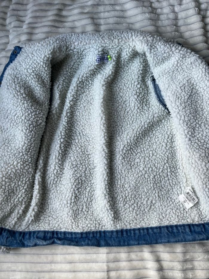 Veste en jean doublée fausse fourrure – La Fabrique des Garçons – Taille 12 ans - photo numéro 2