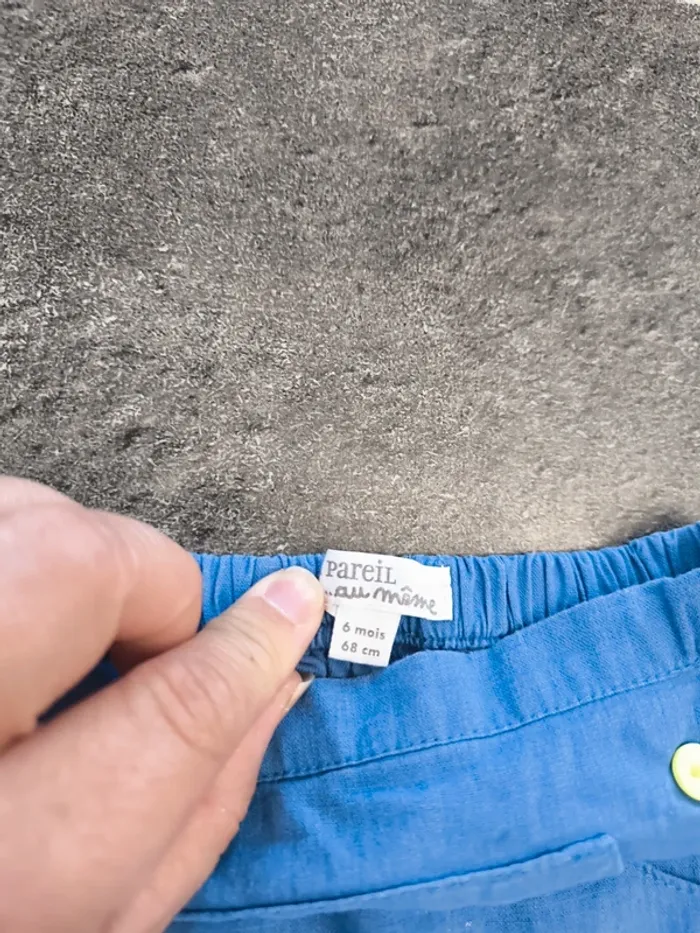 Pantalon doublé coupe sarouel garçon 6 mois Dpam - photo numéro 7