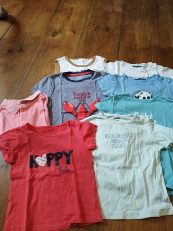 Lot t-shirts 24 mois
