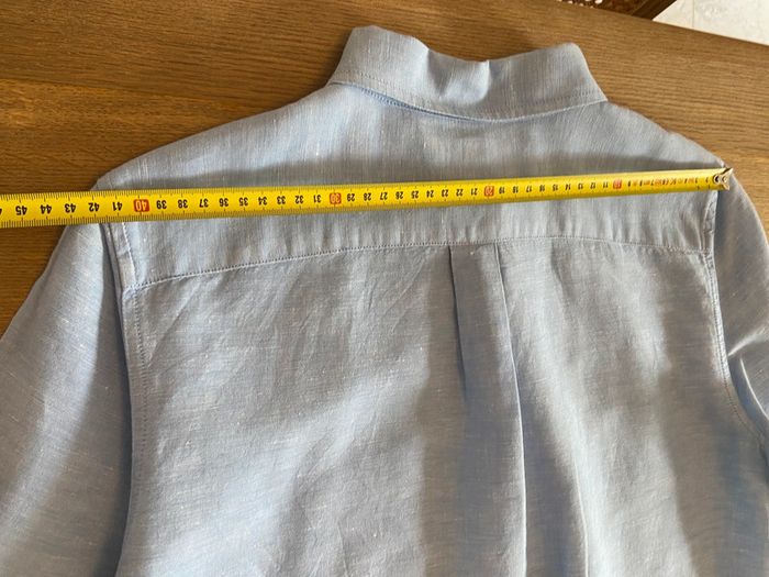 Chemisier lin et coton bleu clair Banana Republic taille M - photo numéro 17