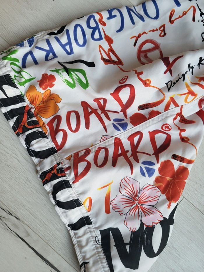 Short de bain Hawaï longboard design by k.t garçon 12ans - photo numéro 4